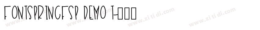 FONTSPRINGFSP DEMO T字体转换